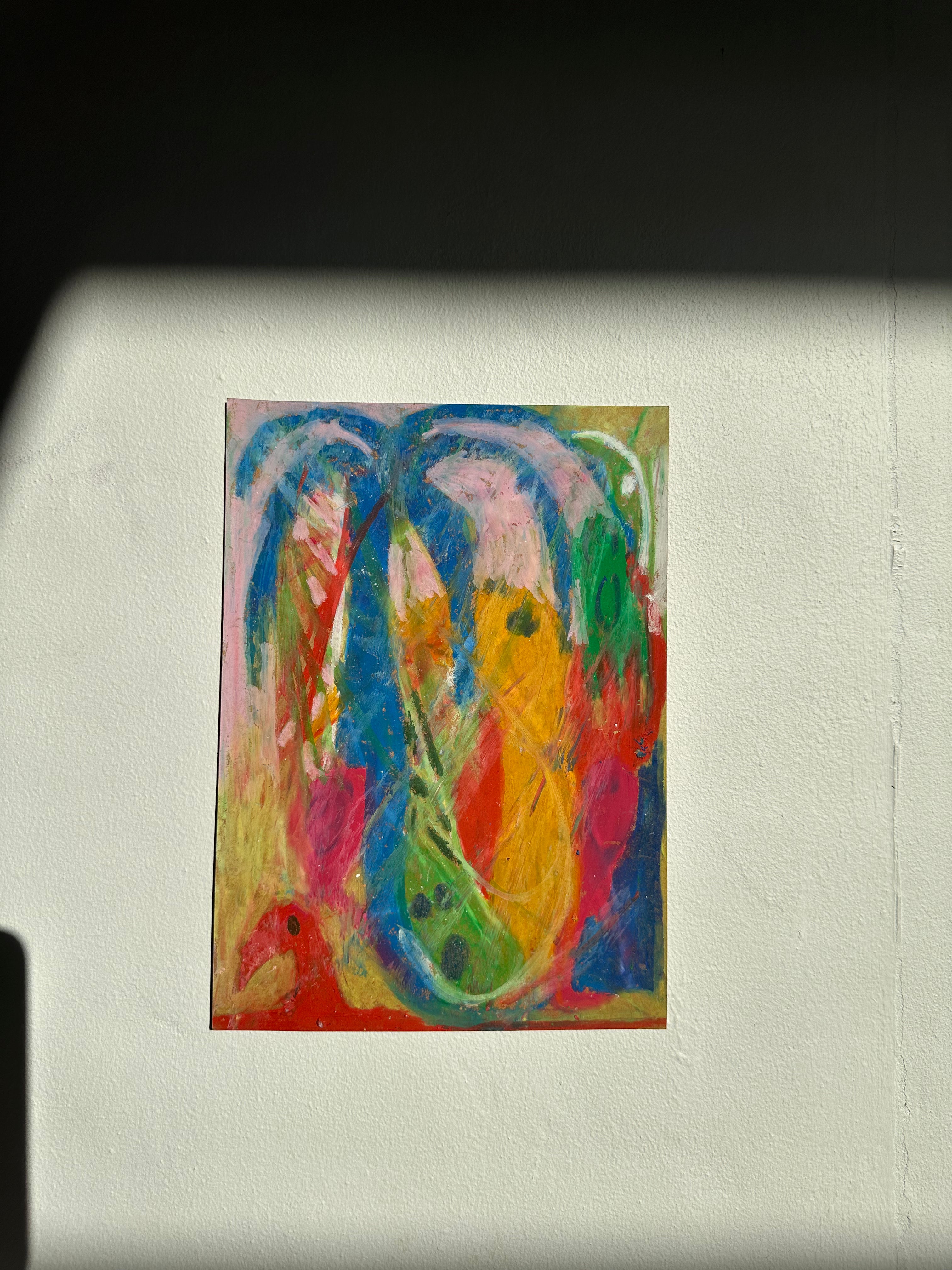 Blue Palmtree (20,5x28,5)