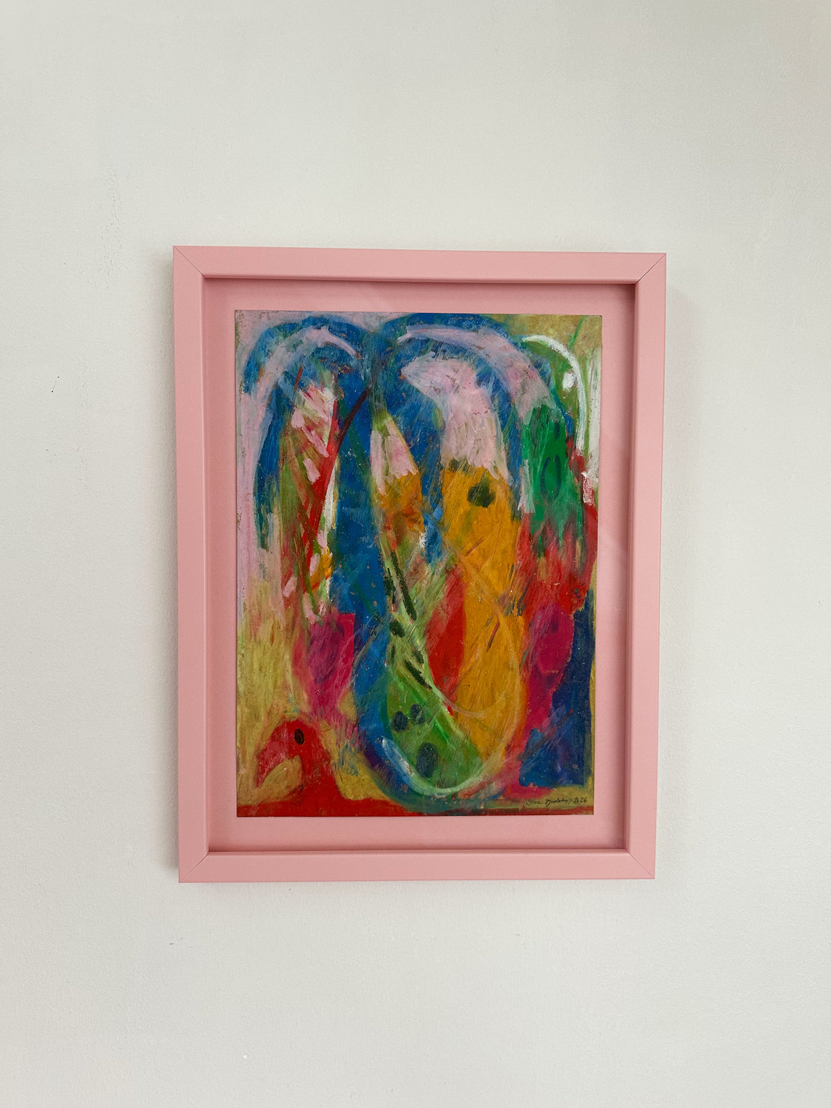 Blue Palm Tree (35x27)